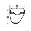 Reynolds Blacklabel Trail 27.5 Rim Dimensions