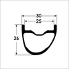 Reynolds Blacklabel XC 259 rim Dimensions