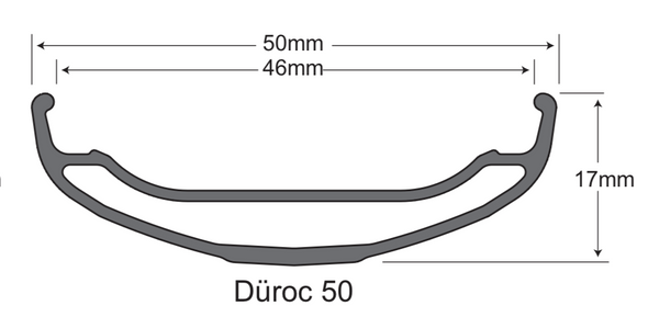 Düroc 50 Rim - Duroc 50 27.5" Rim, 28-Hole, Black/Stealth